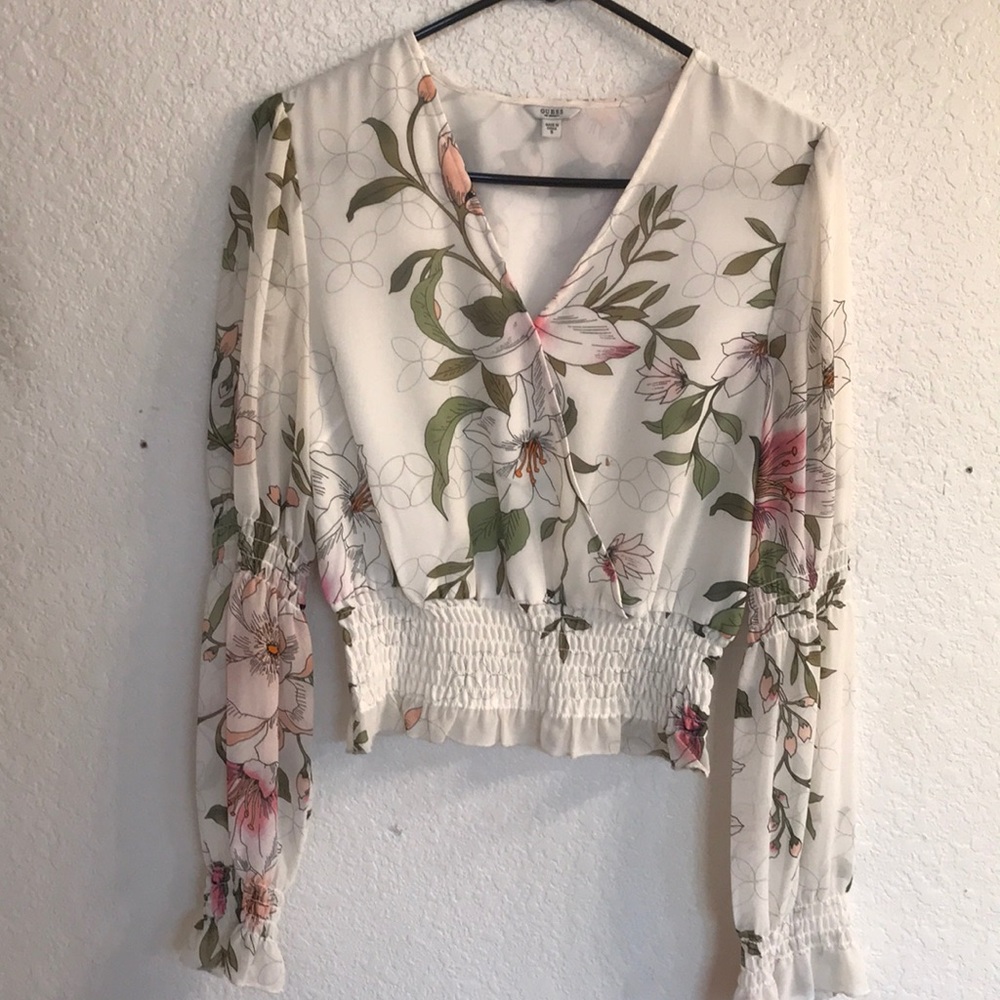 Guess flower blouse